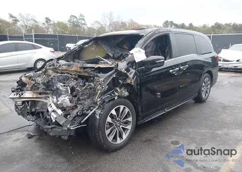 2021 Honda Odyssey Ex-L из США, поврежденный, VIN 5FNRL6H76MB039573